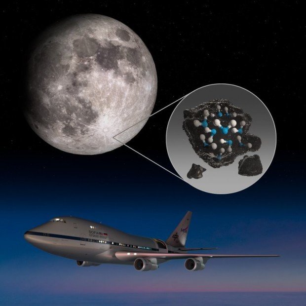 NASA a descoperit apă pe fața vizibilă a Lunii
