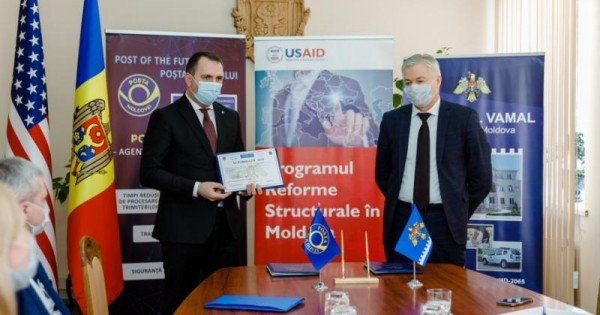 Serviciul vamal a conferit „Poștei Moldovei” statutul de agent economic autorizat: Este prima instituție cu un asemenea statut