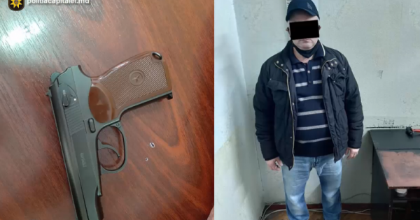 (video) Momentul în care un bărbat amenință cu pistolul un angajat al unei companii de microcreditare și sustrage toți banii din aparatul de casă