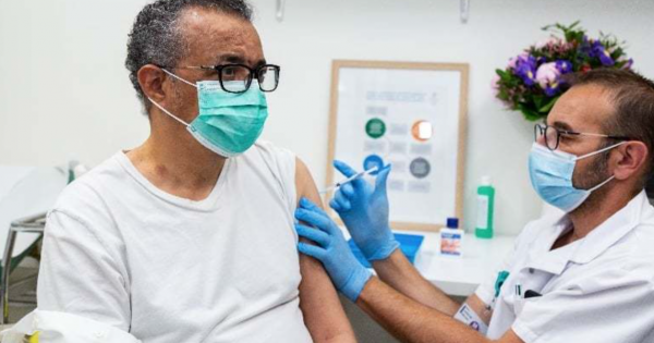 Directorul general al OMS, vaccinat împotriva Covid-19