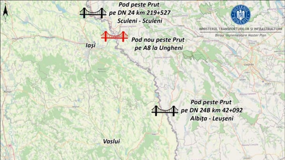 Un pod nou va fi construit peste Prut, anunță ministrul Transporturilor al României
