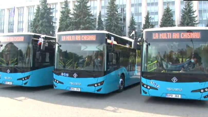 Primăria Chișinău a lansat 9 autobuze noi care vor circula pe străzile Capitalei