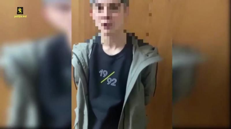 VIDEO // Chișinău: Un tânăr, reținut pentru jaful unei fete în plină stradă