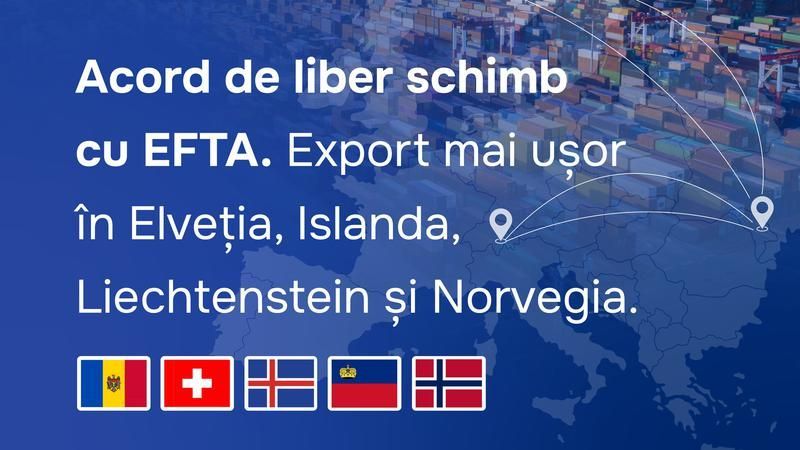 Produsele din Moldova vor fi comercializate în Islanda, Norvegia, Elveția și Liechtenstein. Va fi semnat un acord