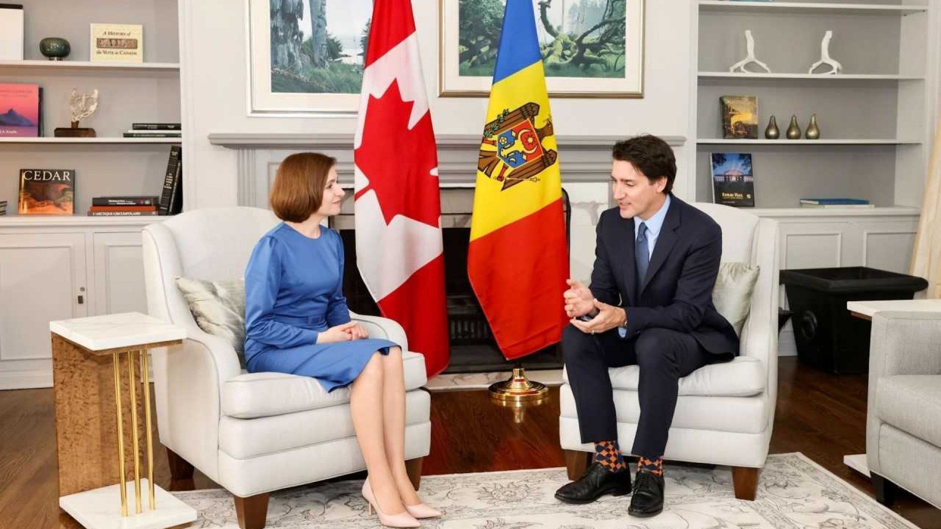 Maia Sandu, vizită la Ottawa. Despre ce a discutat cu premierul Justin Trudeau