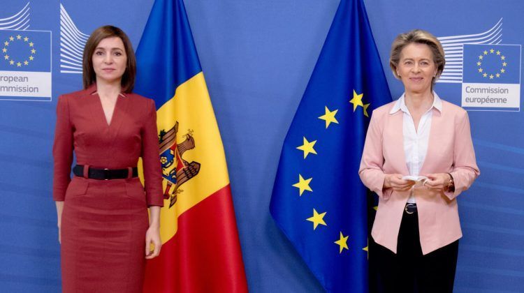 Maia Sandu a discutat cu Ursula von der Leyen despre următorii pași ai R. Moldova pe calea aderării la UE
