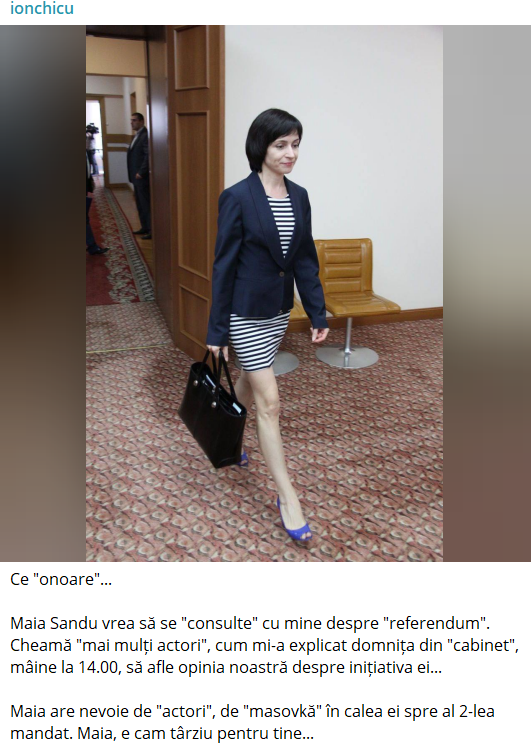 Maia Sandu a chemat partidele la consultări pe subiectul referendumului privind aderarea la UE. Dodon și Chicu refuză invitația