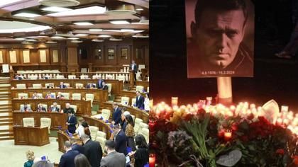 FOTO // Socialiștii și comuniștii sfidează memoria lui Navalnîi. Au refuzat să țină un minut de reculegere în Parlament
