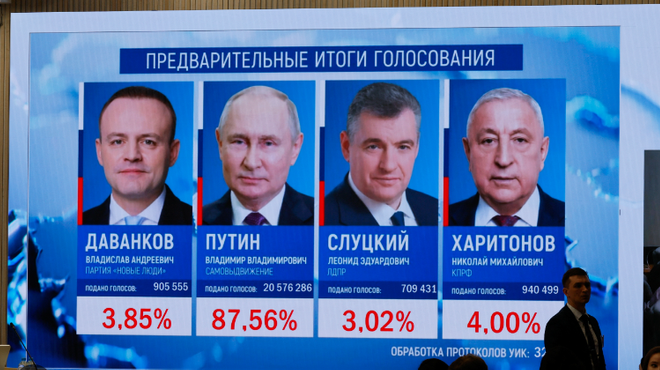Alegerile prezidențiale din Rusia, rezultate preliminare: Vladimir Putin a câştigat cu 87 la sută