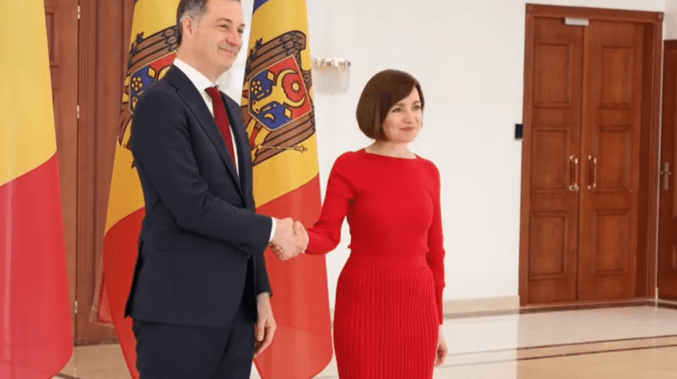 Președinta Maia Sandu a avut o întrevedere cu premierul Belgiei