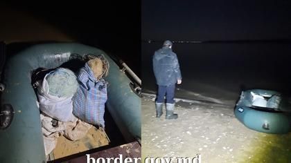 Un braconier, prins de către polițiștii de frontieră în timp ce instala plase pe râul Prut în plin sezon de interdicție la pescuit