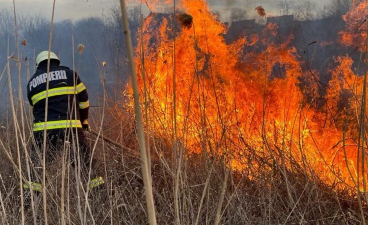 NU dați foc! Peste 100 hectare de vegetație uscată au fost mistuite de foc în ultimele trei zile