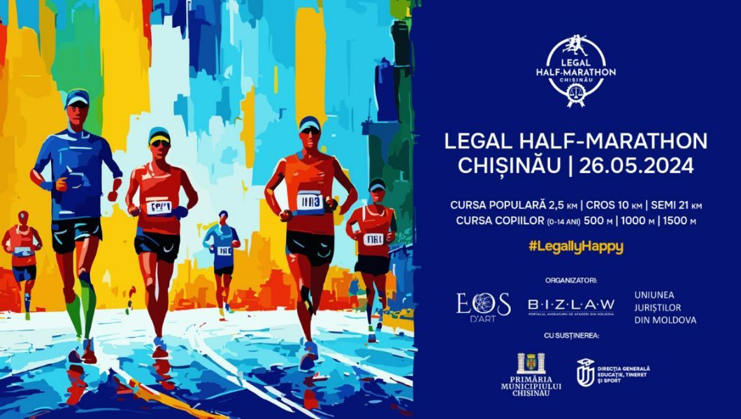 În premieră la Chișinău se va desfășura Legal Half-Marathon, un eveniment dedicat iubitorilor de alergat