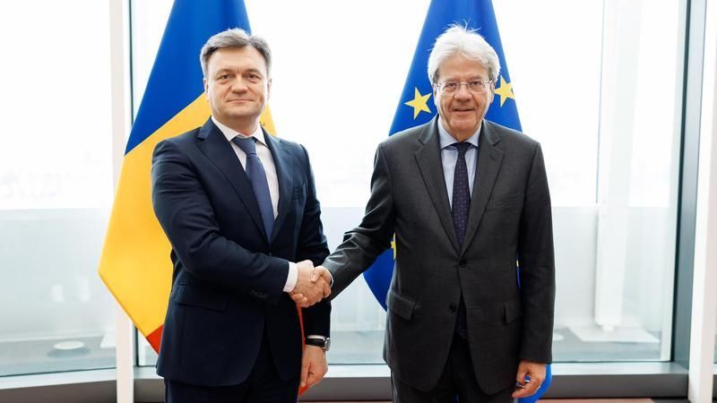 Dorin Recean și Comisarul UE pentru economie, întrevedere la Bruxelles: „Ne dorim un model economic aliniat la cel european”