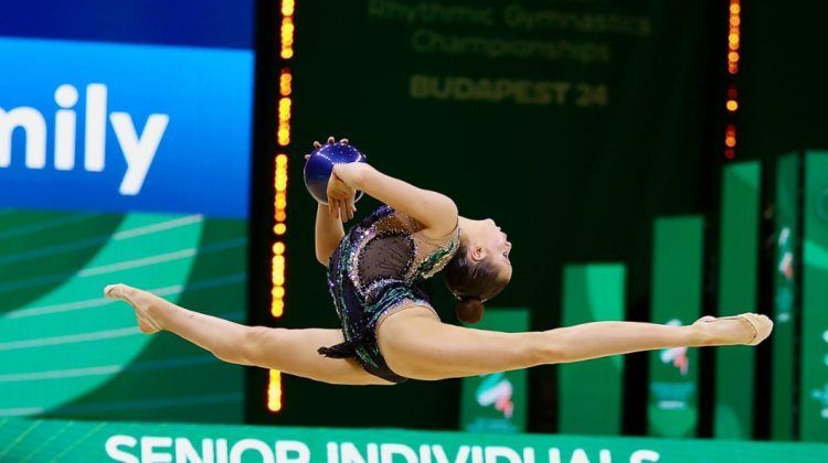 O nouă stea printre campionii R. Moldova! Emily Beznos a obținut premiul „Shooting Star” la Campionatul European de gimnastică ritmică