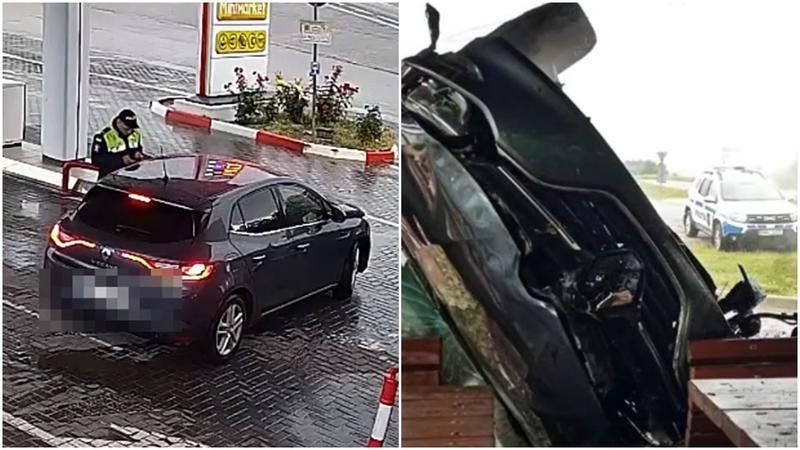 Urmărire ca-n filme pe drumurile din Orhei. Un traficant de droguri, reținut de polițiști