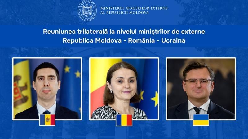 A treia reuniune a Trilateralei Moldova-România-Ucraina: Miniștrii de externe din țările vecine, așteptați astăzi la Chișinău