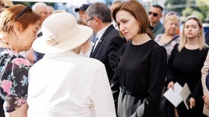 Maia Sandu: Noi nu am ales să fim deportați, alții ne decideau soarta. Alegem pacea pentru toți copiii Moldovei