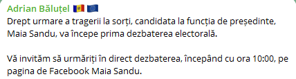 LIVE: Dezbateri între Maia Sandu și Alexandr Stoianoglo; Ediție specială la Jurnal TV