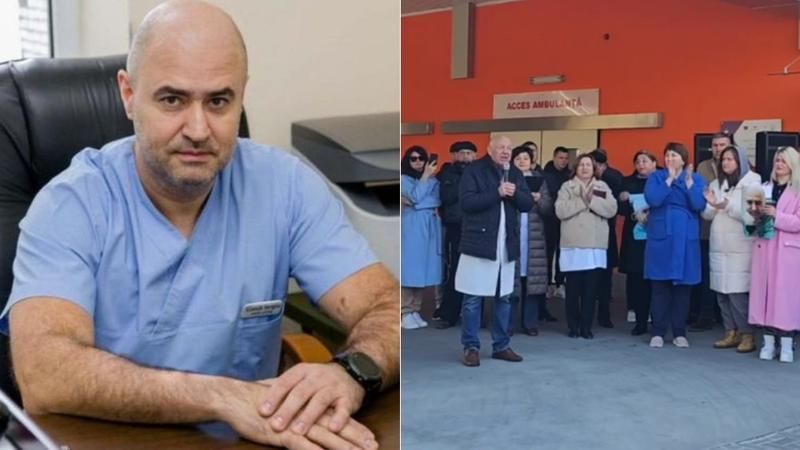 Libertate pentru Serghei Cozub!”. Manifestație la Spitalul Clinic Bălți, în susținerea medicului, condamnat recent la închisoare