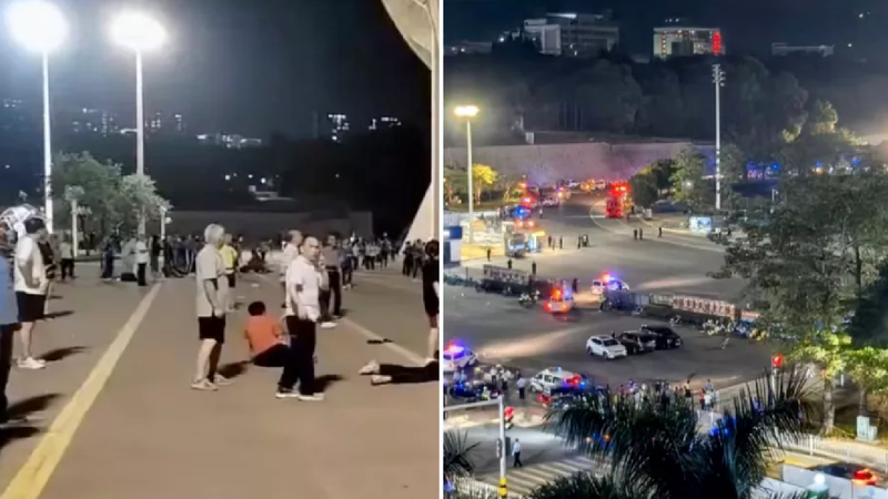 Tragedie de proporții în China: Momentul în care o mașină a spulberat zeci de oameni pe un stadion. 35 de persoane au murit, iar 45, rănite