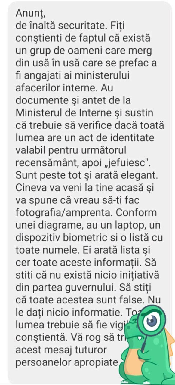 Alertă falsă pe Viber! Poliția: „Sunt mesaje menite să provoace panică în rândul cetățenilor”