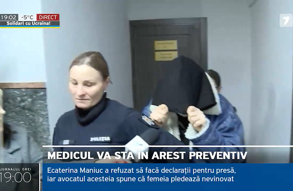 Ultima oră! Doctorița Ecaterina Maniuc, arestată în dosarul Liubei Babuțchi, escortată și astăzi la o clinică privată: ANP confirmă „ieșirile misterioase” din P.13