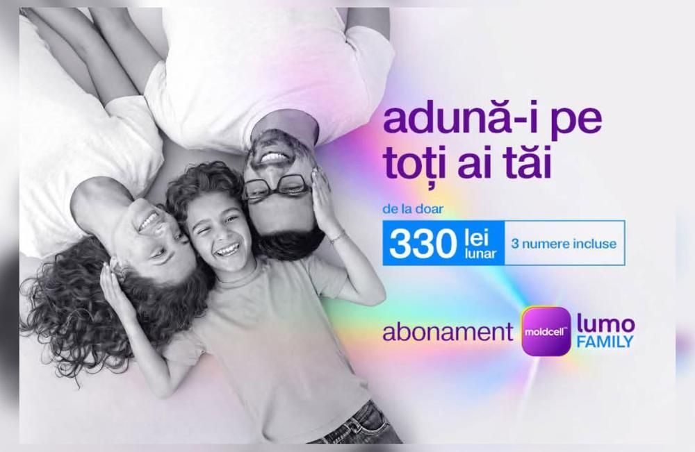 Moldcell a lansat Lumo Family, abonamentul care reunește întreaga familie într-un singur grup